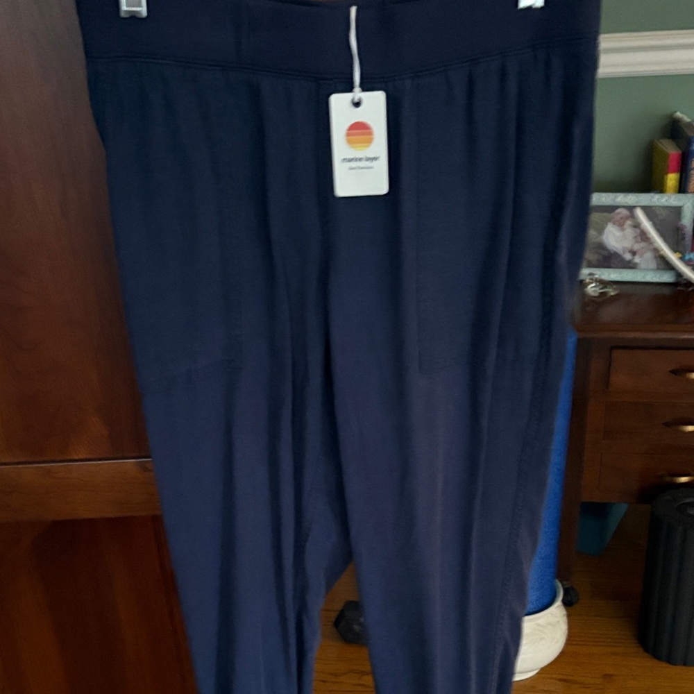Marine Layer Navy Track Pants